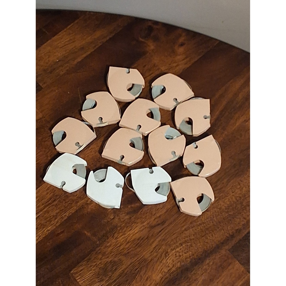 Vintage Dymo Embossing Tape Magazines Lot of 13 Label Maker Refills Tan White